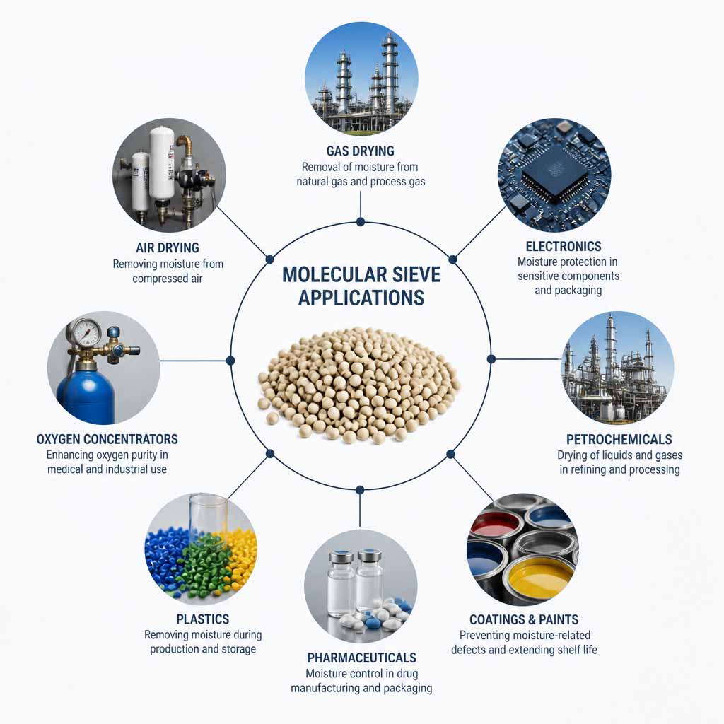 مولکولارسیو Molecular Sieve جاذب صنعتی