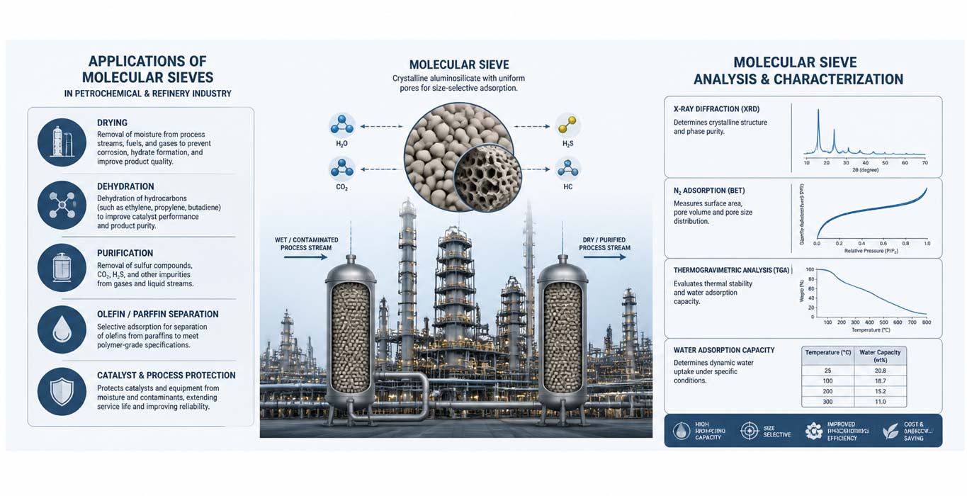  تصویر کاربرد مولکولارسیو در پتروشیمی و پالایشگاه (Petrochemical & Refining) 